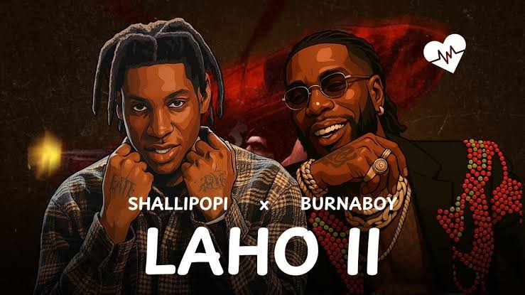 Shallipopi and Burna Boy Laho remix artwork